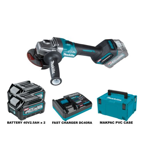 MAKITA GA003GD201 125 mm (5") 40Vmax Cordless Angle Grinder