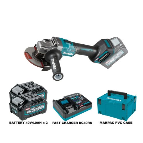 MAKITA GA005GM201 125 mm (5") 40Vmax Cordless Angle Grinder