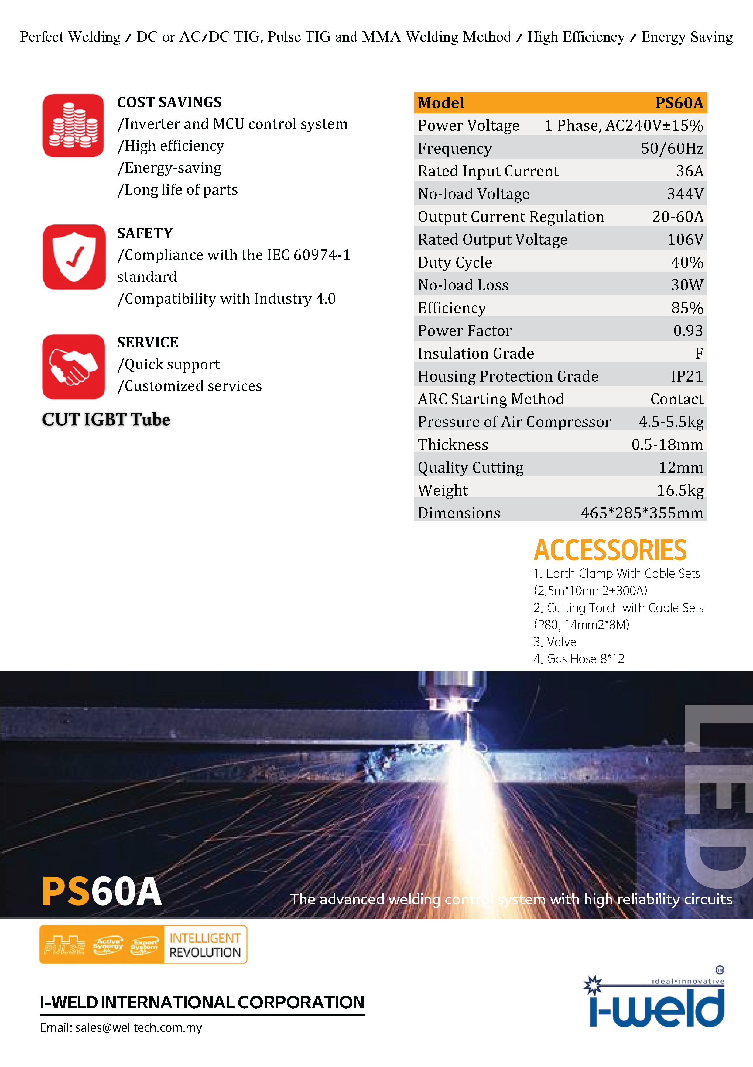 i-WELD PS60A Plasma Cutter