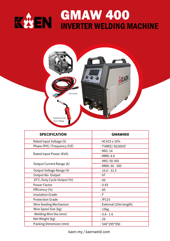 KAEN GMAW400 MIG Welding Machine - Image 2
