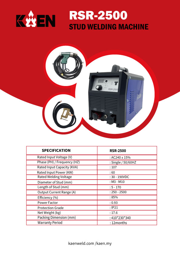 KAEN RSR2500 Stud Welding Machine - Image 2